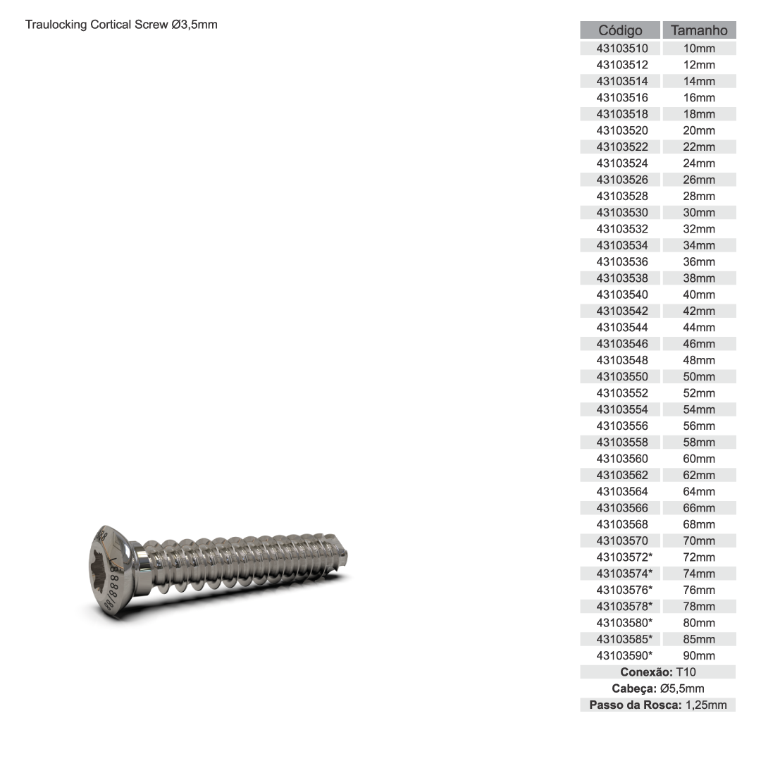Placas Standard Pequenos Fragmentos — imagem 7